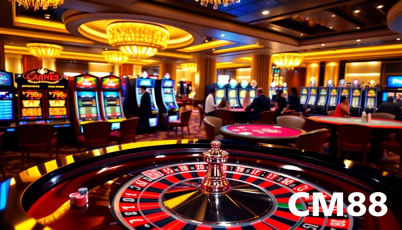 Experience the thrill of gambling at CM88's exciting casino tables with vibrant action and fun.