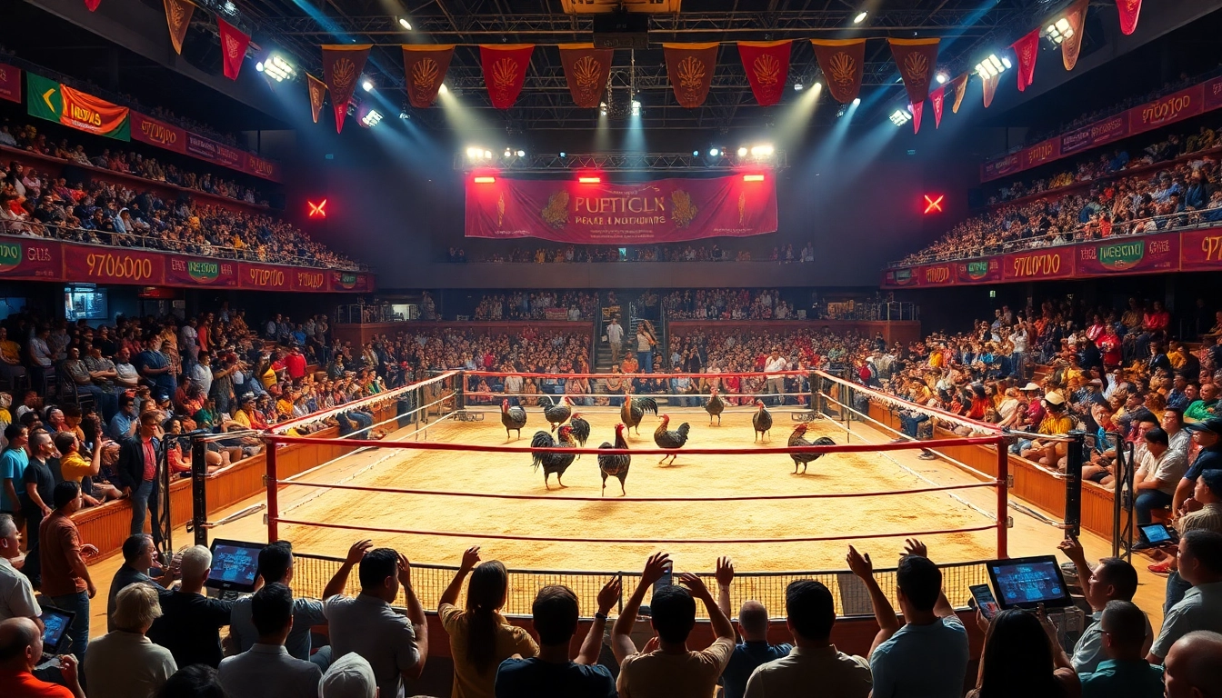 Witness thrilling matches of đá gà trực tiếp, with exciting betting displays enhancing the immersive experience.