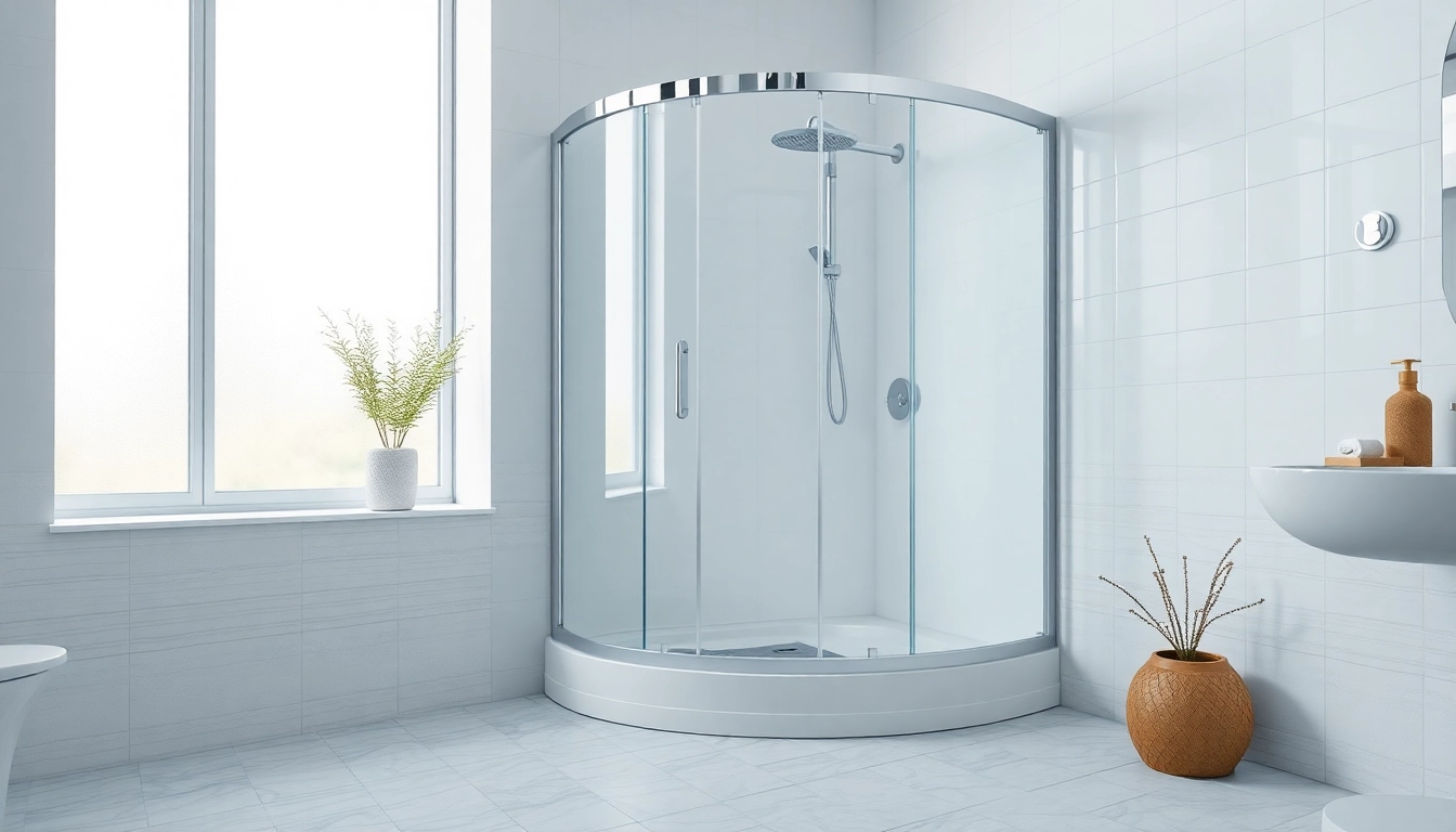 Duschkabine 90x90 bietet eleganten Stil und modernen Komfort in einem Badezimmer.