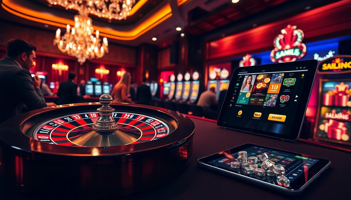 Engaged players explore various games in a luxurious casino setting focused on open88 info.
