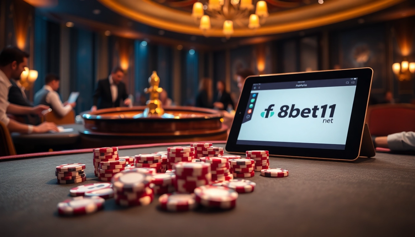 Experience high-stakes poker at f8bet11 net with luxurious chips and cards.