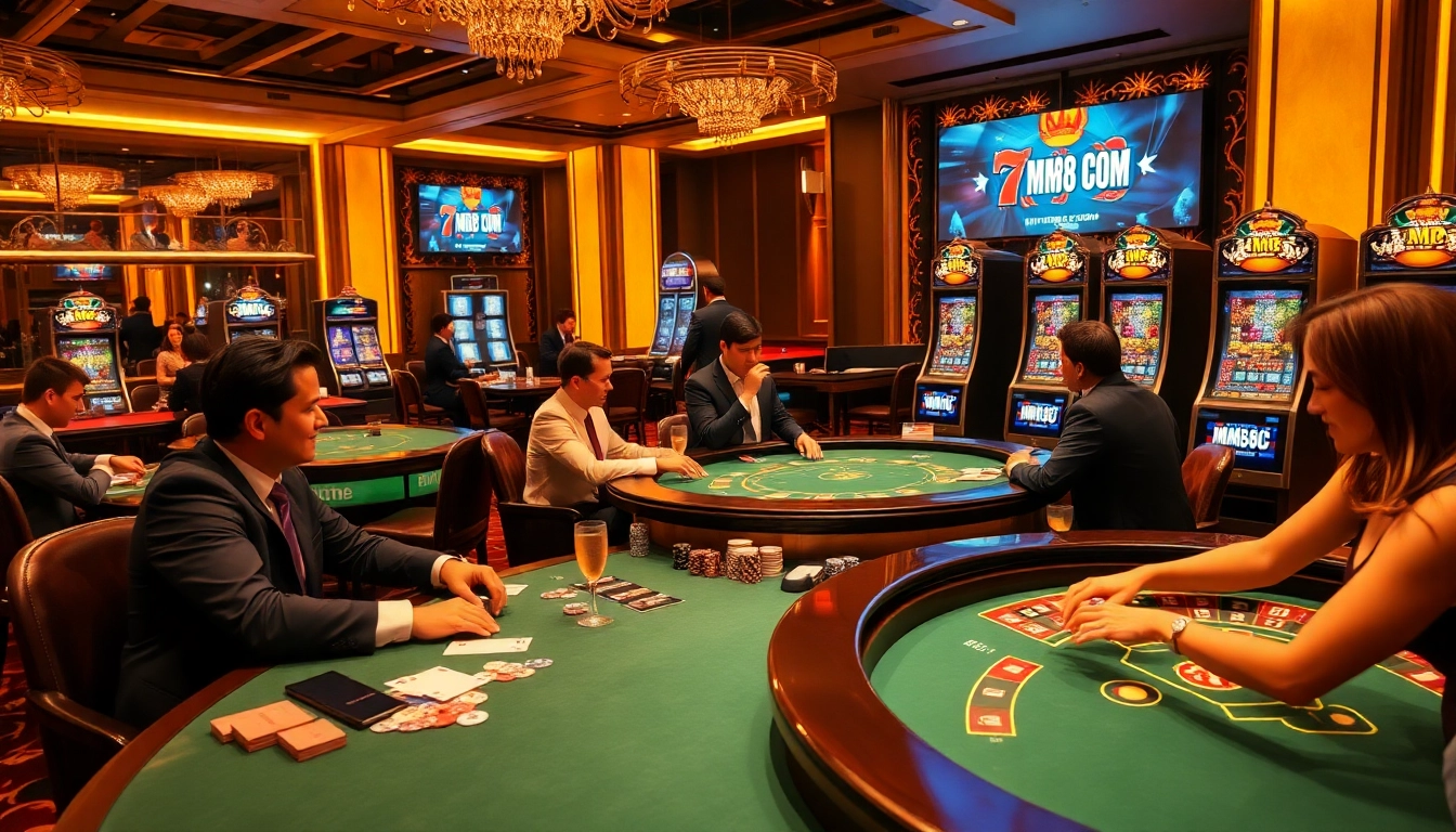 Win big with MM88 COM at luxury casino tables showcasing excitement and high stakes.