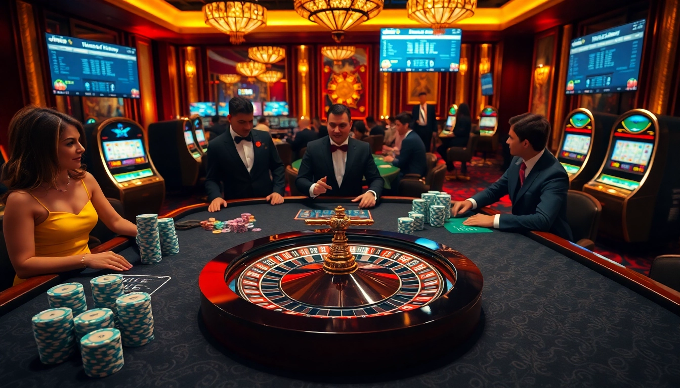 Experience the excitement of RR99 with players engaging at a vibrant high-stakes poker table.